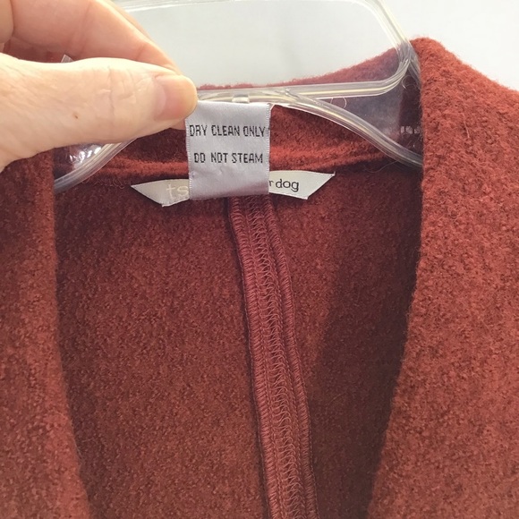Two Star Dog 100% Wool Jacket Blazer Sweater Button-Up Career Rust Size Small - Picture 4 of 7